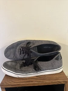 Old Navy Men's Canvas Athletic Boat Shoes Denim Chambra Lace Up Size 11 - Picture 1 of 6