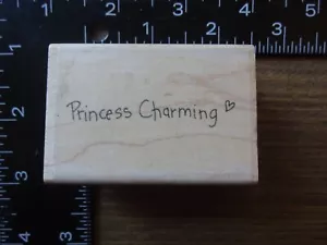 PRINCESS CHARMING Little Girl Rubber Stamp by WHIPPER SNAPPER - Picture 1 of 2