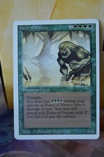 1 x revised force of nature nm / lp+ mtg Magic the Gathering