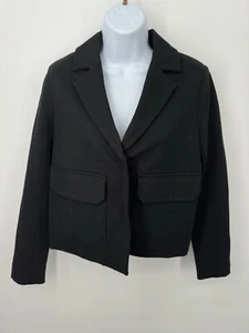 Chaqueta Maeve Anthropologie Shrunken Swing Ponte Talla 0 Negra Minimalista Elegante Nueva con Etiquetas - Imagen 1 de 16