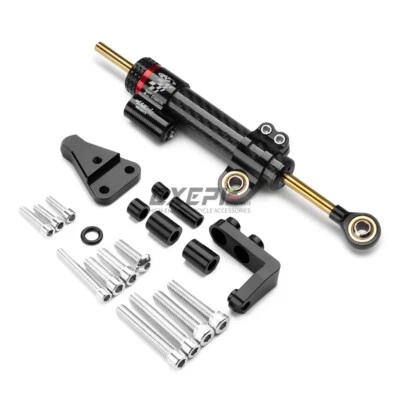 Short Carbon Fiber Steering Damper Bracket For Aprilia RS660 2021 2022 2023 Foto 1 de 4