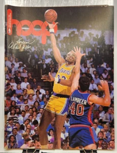 Vintage 1988-89 Hoop Magazine Kareem Abdul Jabbar Cover Chicago Bulls Program - Picture 1 of 4