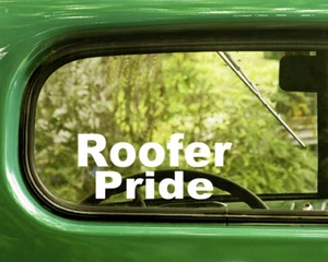 2 ROOFER PRIDE DECALS Sticker For Car Window Bumper Laptop Rv Truck - Picture 1 of 1