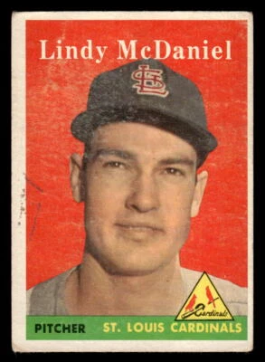 1958 Topps #180 Lindy McDaniel *Low Grade* - Image 1 of 2