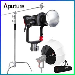 Aputure LS 600d 600W Daylight 5600K LED Video Light V-Mount +Lantern 90+ C Stand - Picture 1 of 12