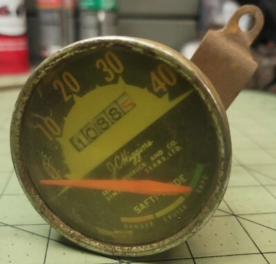 este es JC Higgins bicicleta velocímetro guía safti Sears Foto 1 de 4