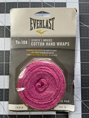 EVERLAST PINK WOMEN'S NOVICE Tn: 108 COTTON HAND WRAPS  MODEL 4455PNK - Image 1 of 3