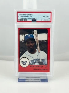 1988 Procards Ken Griffey Jr. PSA 6 Vermont Mariners - Foto 1 di 2