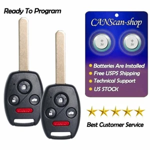 2 For 2008 2009 2010 2011 2012 Honda Accord Sedan Keyless Remote Car Key Fob 4B - Picture 1 of 12