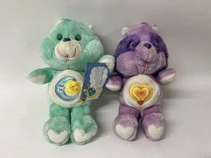 Vintage Care Bear Kenner 13 Zoll Plüschtier Stofftier Sleepy Moon & Herz Waschbär - Bild 1 von 6