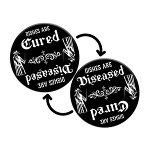 Gothic Pest Arzt Maske Geschirrspüler Magnet &#8211; Clean Dirty Schild für Witchy  - Bild 1 von 6