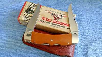 Cuchillo Case 1980 sin usar Tremendous Micarta Texas Lockhorn de 10 puntos con caja y funda Foto 1 de 4