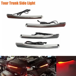 LED Tour Trunk Side Light Run Turn Signals For Indian Challenger Pursuit 2020-up - Picture 1 of 17
