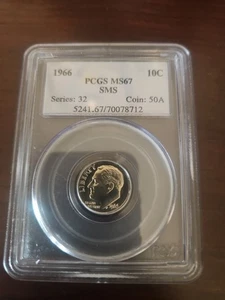 1966 (P) Roosevelt Dime 10¢ - BU - Brilliant Uncirculated - Picture 1 of 6