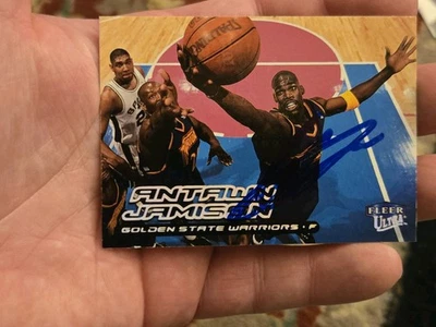 Tarjeta de baloncesto Fleer Ultra Antawn Jamison #94 1999-00 autografiada UNC WARRIORS Foto 1 de 3