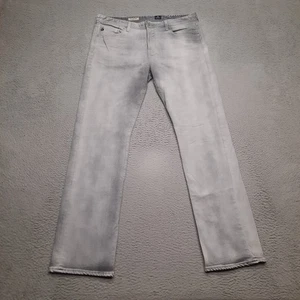 Adriano Goldschmied Jeans Mens 38x36 Grey The Protege Straight Leg Stretch Denim - Picture 1 of 10