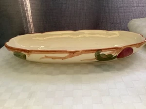 Vassoio piatto snack ovale Relish in terracotta francescana mela rossa 10 1/4" USA - Foto 1 di 9