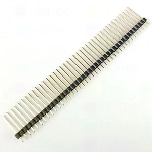 🔌18mm Lange Stiftleiste Vergoldet Male 40-Pin Header RM 2,54 A=18 B=12,5 C=3mm - Bild 1 von 2