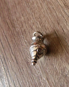 COLLECTIBLE SILVER COLORED TOPS TOY TOP CHARM - Picture 1 of 2