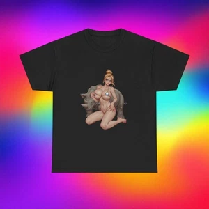 Retro Pinup Girl with Rhino Bikini T-Shirt | Vintage Pinup Cheesecake Tee - Bild 1 von 64