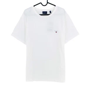 GANT Blanco Original Cuello Redondo T Camisa Talla M - Imagen 1 de 10