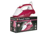 Russell Hobbs Steam Iron Light & Easy Brights Ceramic Soleplate 2400W Pink Berry