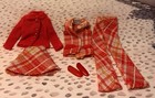 Vintage Barbie Francie Casey Twiggy Outfit Plaid Plans #1767 Near Complete Exc