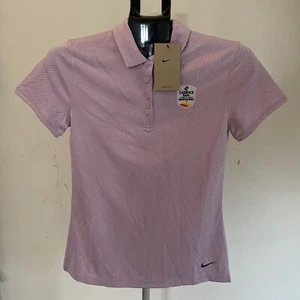Nike DH2320-530 Dri-Fit Women’s Logo Pink Golf Polo Shirt Size XS - Picture 1 of 9