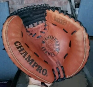 Champro Sports Leather Cowhide Baseball Catchers Mitt Glove 33.5" RHT MVP 505 - Picture 1 of 11