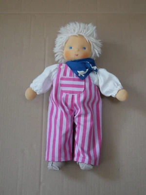 Schlenkerpuppe Stoffpuppe Waldorfpuppe - Handarbeit - ca. 37 cm SILKE - Bild 1 von 3