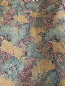 NEW Upholstery Fabric 56” Wide by the yard coral green golden etc - Picture 1 of 9