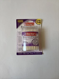 The Doctor's BrushPicks Interdental Toothpicks 275 Picks New in Package - Imagen 1 de 8