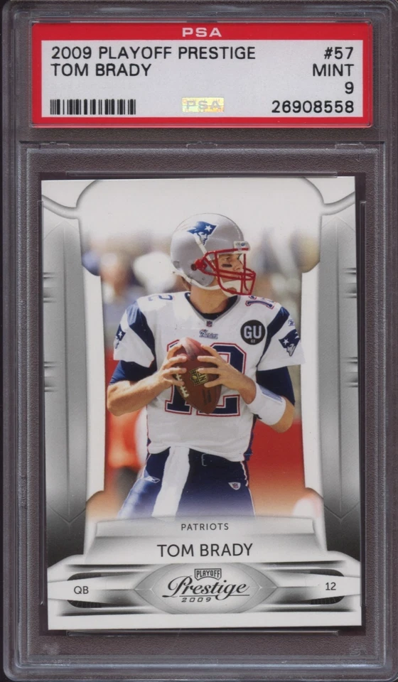 2009 Playoff Prestige 57 Tom Brady PSA 9 Mint - Image 1 of 1