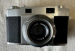 Vintage Olympus 35-S 35mm Film Camera E.Zuiko F.C. 1:2.8 f=4.8cm w/Case Untested - Picture 1 of 9