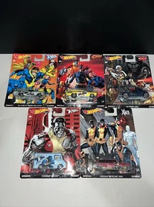 Hot Wheels Marvel X-Men Premium Pop Culture Character Cars Complete Set of 5 - Picture 1 of 8