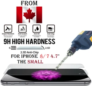 2.5D 9H REAL Tempered Glass FOR iphone 8 7 4.7" Screen Protector clear 4.7inch - Photo 1 sur 7