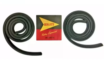 For 1955-1956 Plymouth Dodge Convertible Roofrail Weatherstrip Rubber Seal Black - Image 1 of 4