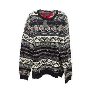 Tommy Hilfiger Fair Isle Crew Neck Sweater Size XL Retail $129 - Picture 1 of 5