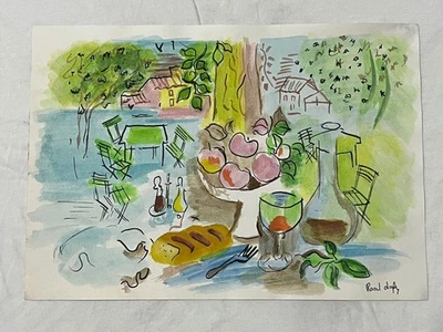 RAOUL DUFY 绘画旧纸签名盖章复古 — 第 1/3 张图片