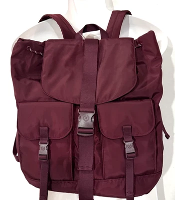 Victoria's Secret PINK Nylon Cargo Backpack Adjustable Strap In Wild Rose - Image 1 of 4