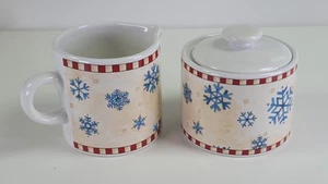 Juego de azúcar y crema copo de nieve Debbie Mumm de Sakura - Imagen 1 de 8