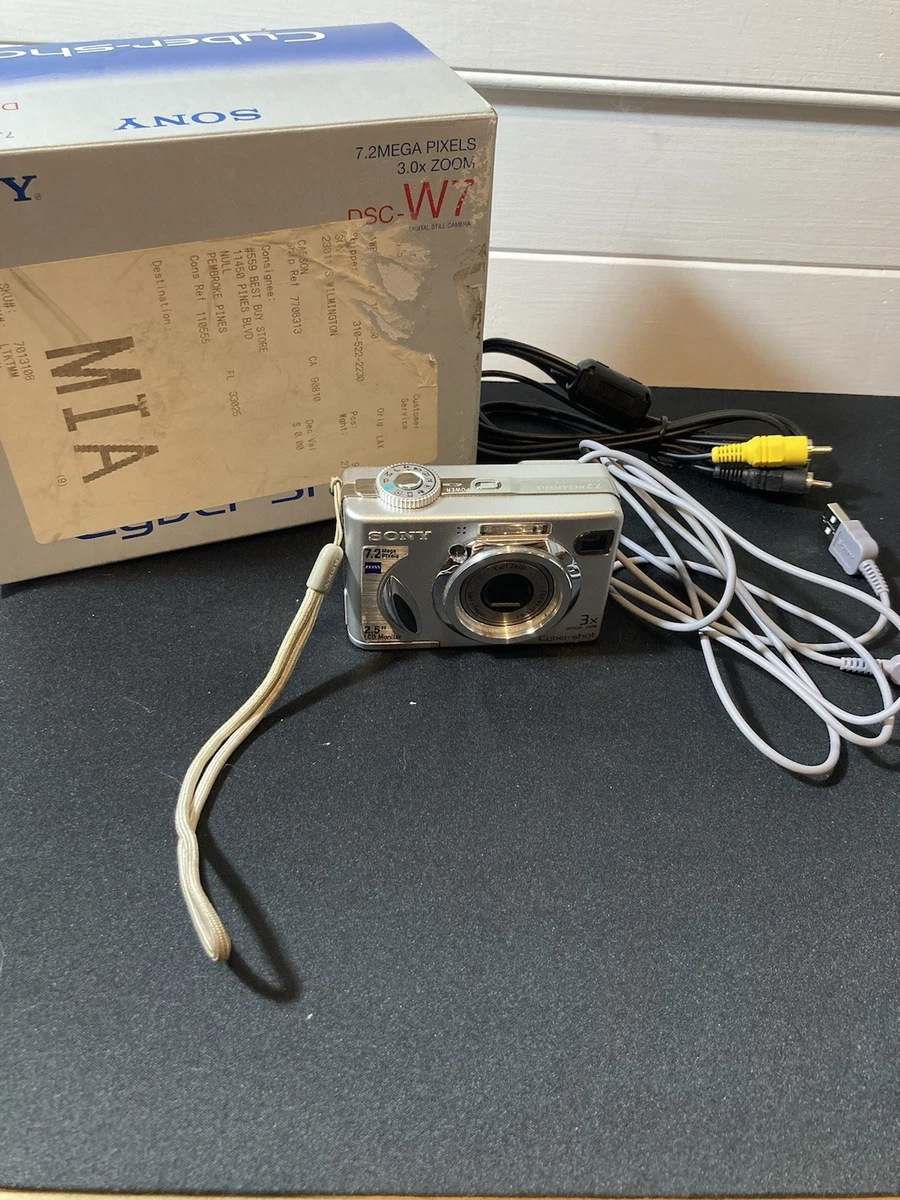 Sony Cyber-shot DSC-W70 7.2MP Digital Camera - Silver for sale