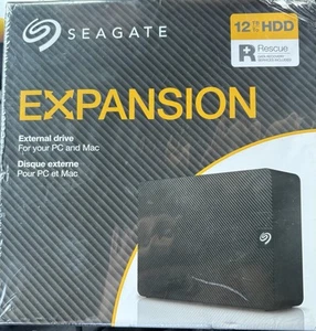 12TB SEAGATE Expansion External Hard Drive HDD compatible PC & MAC Brand New - Photo 1/3