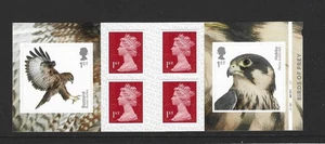 GB 2019 6 x 1st CLASS BIRDS OF PREY STAMP BOOKLET PM66 - CYLINDER W1 - Picture 1 of 1
