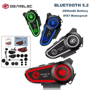 Cuffie Casco Moto Wireless Bluetooth Cuffie Stereo Musica 2800mAh LED - Foto 1 di 14