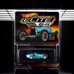 Hot Wheels Elite 64 Bugatti Type 59 Diecast Real Riders New Mint on Card - Picture 1 of 6