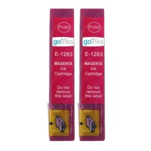 2 Magenta Ink Cartridges non-OEM to replace T1283 (Fox) Compatible for Printers - Picture 1 of 2