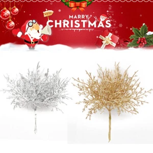 10x Árbol de Navidad Adornos Decoración Flores Artificiales Cedro y Ramas Hágalo Usted Mismo - Imagen 1 de 12