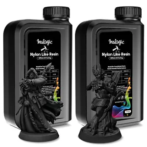 Inslogic 2x 1KG resina nera simile al nylon, resina stampante 3D per stampante LCD DLP SLA - Foto 1 di 9