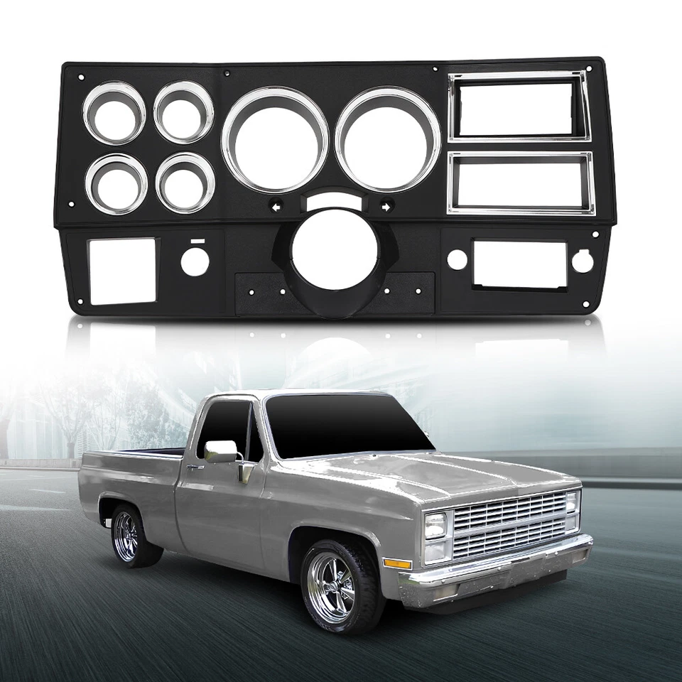 Fit For 1984-1987 Chevrolet GMC Truck Gauge Instrument Dash Bezel Trim With A/C - Image 1 of 4